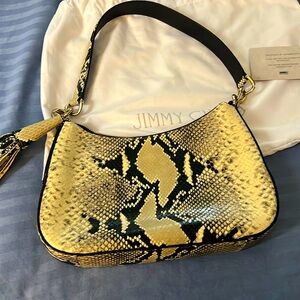 Jimmy Choo snake print handbag